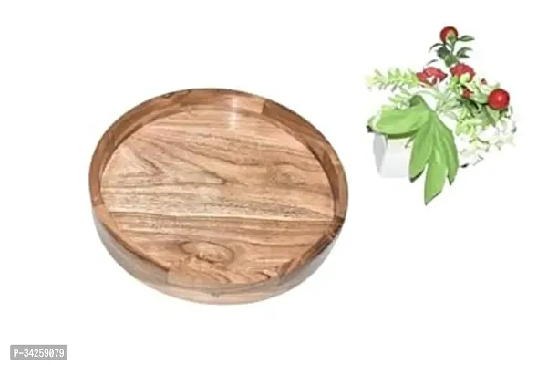 Stylish Wooden Serving Trays with Rimmed Edge for Serving