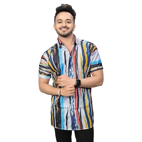 SC Creations Men's Blend Regular Fit Formal Shirt(Riya's_S-44-P)