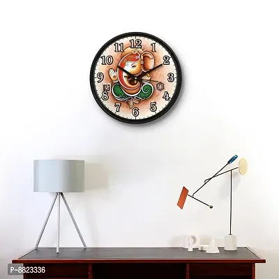 Decorative Wall Clock Home Living Analog 10 cm X 10 cm Wall Clock  (Black, With Glass, Standard)-thumb5