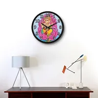 Decorative Wall Clock Home Living Analog 10 cm X 10 cm Wall Clock  (Black, With Glass, Standard)-thumb4