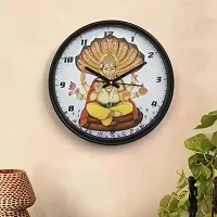 Decorative Wall Clock Home Living Analog 10 cm X 10 cm Wall Clock  (Black, With Glass, Standard)-thumb3