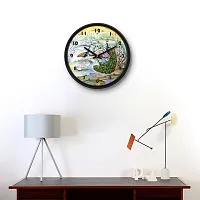 Decorative Wall Clock Home Living Analog 10 cm X 10 cm Wall Clock  (Black, With Glass, Standard)-thumb4