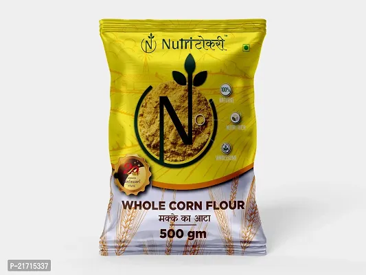 NutriTokri's Maize Flour 1/2 kg | Makki Atta-thumb0