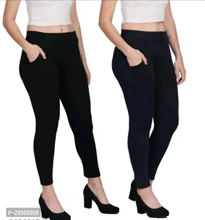 Gorgeous Unique Women Jeggings pack of -2 (size 26 to 34)and free size.