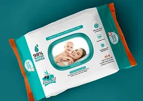 BuddsBuddy Baby Skin Care Wet Wipes 80Pcs (Combo of 2)-thumb1