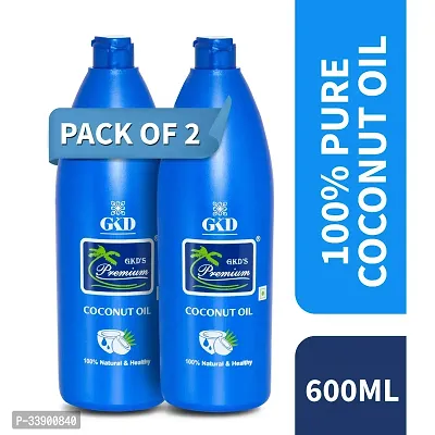 Coconut Oil 1 litre (600ml) [PACK OF 2 ]