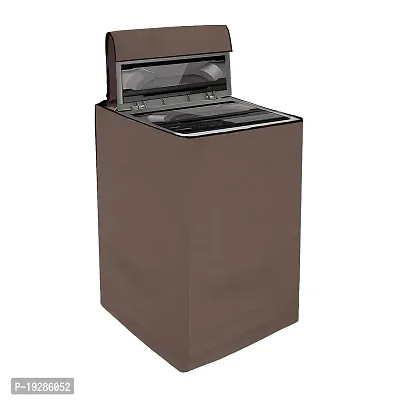 Nest Bedding Waterproof  Dust-Proof Top Loading Fully Automatc Washing Machine Cover for 6 kg, 6.5 kg,7kg  7.5 kg (59X59X89 cm, Brown)-thumb3