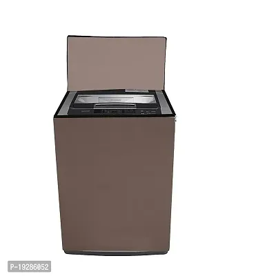 Nest Bedding Waterproof  Dust-Proof Top Loading Fully Automatc Washing Machine Cover for 6 kg, 6.5 kg,7kg  7.5 kg (59X59X89 cm, Brown)-thumb0
