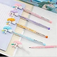 Set Of 12 Multicolor Unicorn Theme Push Pencils-thumb2