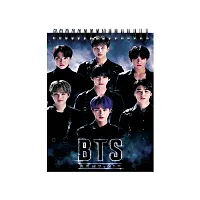 BTS ARMY A4 Note Book unruled 160 Pages  (Multicolor)-thumb1