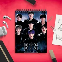 BTS ARMY A4 Note Book unruled 160 Pages  (Multicolor)-thumb2