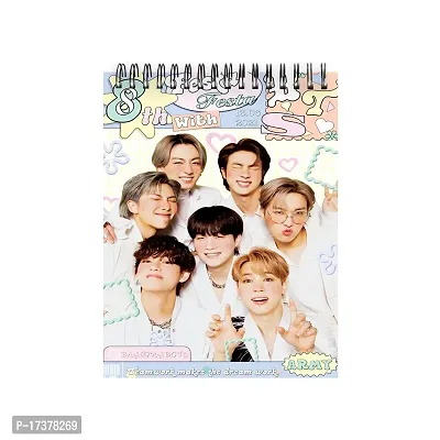 bts army A4 Note Book unrulled 160 Pages  (Multicolor)-thumb0