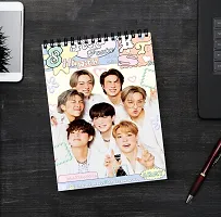 bts army A4 Note Book unrulled 160 Pages  (Multicolor)-thumb1
