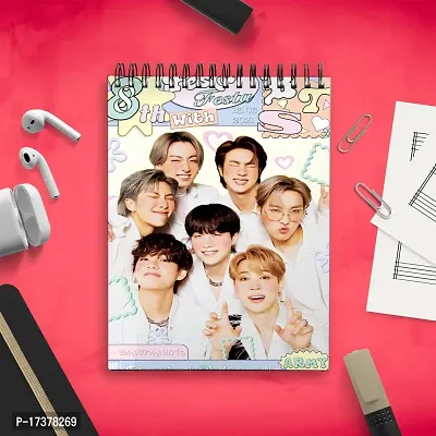 bts army A4 Note Book unrulled 160 Pages  (Multicolor)-thumb3