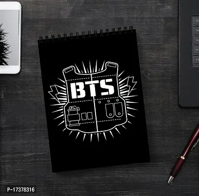 BTS Army Logo Sketch Book  Unrulled Diary A4 Size-thumb2