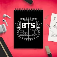 BTS Army Logo Sketch Book  Unrulled Diary A4 Size-thumb2