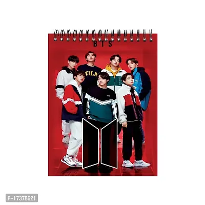 Cute BTS Member Sketch Book | Unrulled Diary | A4 Notepad.