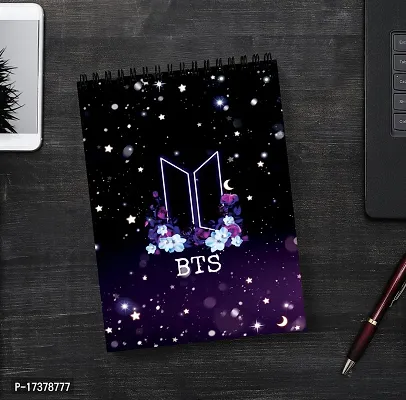 Aesthetic Flowery BTS Army Design Sketch Book | Unrulled Diary .-thumb2