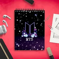 Aesthetic Flowery BTS Army Design Sketch Book | Unrulled Diary .-thumb2