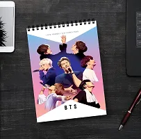 Love Yourself BTS Member Sketch Book | Unrulled Diary | A4 Notepad-thumb1