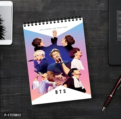 Love Yourself BTS Member Sketch Book | Unrulled Diary | A4 Notepad-thumb2