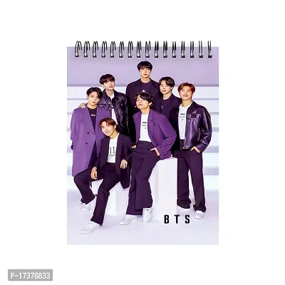 Trendy BTS Army Sketch Book | Unrulled Diary | A4 Notepad | Writing Journal-thumb0