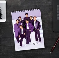 Trendy BTS Army Sketch Book | Unrulled Diary | A4 Notepad | Writing Journal-thumb2