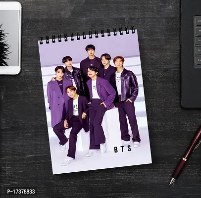 Trendy BTS Army Sketch Book | Unrulled Diary | A4 Notepad | Writing Journal-thumb3
