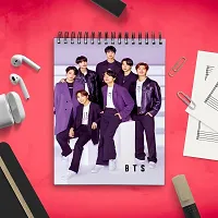 Trendy BTS Army Sketch Book | Unrulled Diary | A4 Notepad | Writing Journal-thumb1