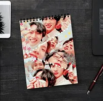 Cute Printed Notebook Drawing Pad | BTS Member Sketch Book | Unrulled Diary | A4 Notepad-thumb1