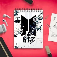 Vintage Theme BTS Member Sketch Book | Unrulled Diary | A4 Notepad-thumb2