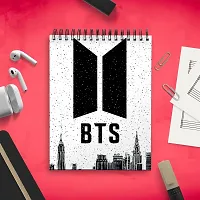 Vintage Style BTS Army Sketch Book | Unrulled Diary | A4 Notepad-thumb1