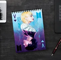 Kpop BTS Member Sketch Book | Unrulled Diary | A4 Notepad-thumb1