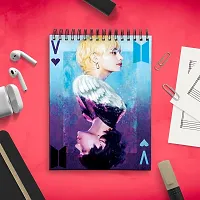 Kpop BTS Member Sketch Book | Unrulled Diary | A4 Notepad-thumb2