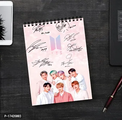 BTS Army Signs Sketch Book | Unrulled Diary | A4 Notepad | Writing Journal-thumb2