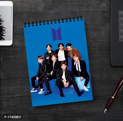 Kpop BTS Member Sketch Book | Unrulled Diary | A4 Notepad.-thumb2