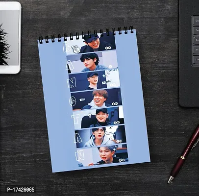 Kpop BTS Member Sketch Book | Unrulled Diary | A4 Notepad.-thumb3