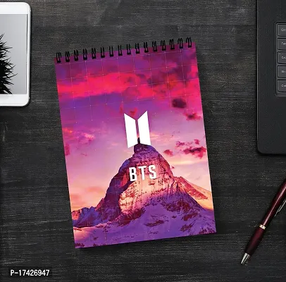 United BTS Member Sketch Book | Unrulled Diary | A4 Notepad-thumb2