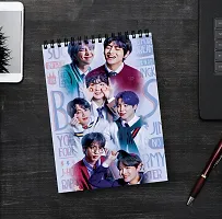 Boss Style BTS Member Sketch Book | Unrulled Diary | A4 Notepad-thumb1