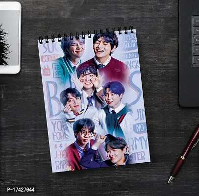 Boss Style BTS Member Sketch Book | Unrulled Diary | A4 Notepad-thumb2