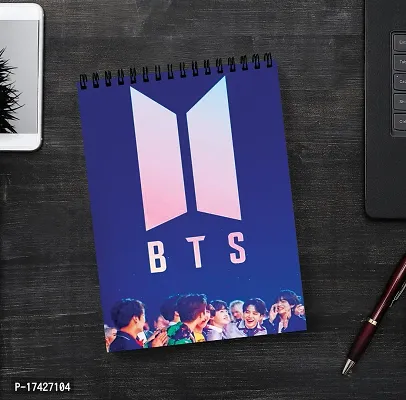Designer BTS Member Sketch Book | Unrulled Diary | A4 Notepad-thumb3