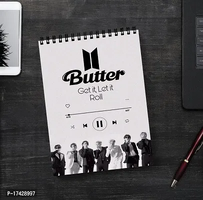 Butter Get it,Roll It onBTS Army Sketch Book | Unrulled Diary | A4 Notepad-thumb2