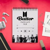 Butter Get it,Roll It onBTS Army Sketch Book | Unrulled Diary | A4 Notepad-thumb2