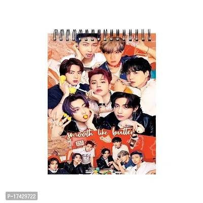 Unique Style BTS Army Sketch Book | Unrulled Diary | A4 Notepad | Writing Journal A4 Size-thumb0
