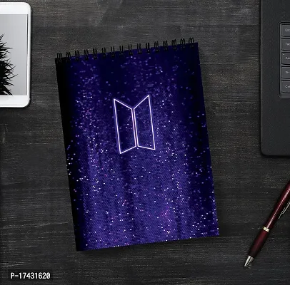 Sequence Style Theme BTS Member Sketch Book | Unrulled Diary | A4 Notepad |-thumb2