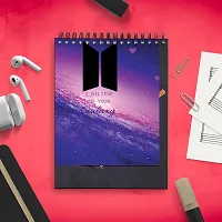 I Believe In Your Galaxy BTS Army Sketch Book | Unrulled Diary | A4 Notepad-thumb2