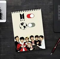 Unique And Trendy BTS Member Sketch Book | Unrulled Diary | A4 Notepad | Writing Journal.-thumb1