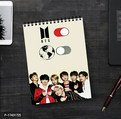 Unique And Trendy BTS Member Sketch Book | Unrulled Diary | A4 Notepad | Writing Journal.-thumb2