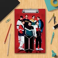 BTS Army Unique Printed Design Exam Board | Examination Writing Pad A4 Size-thumb1