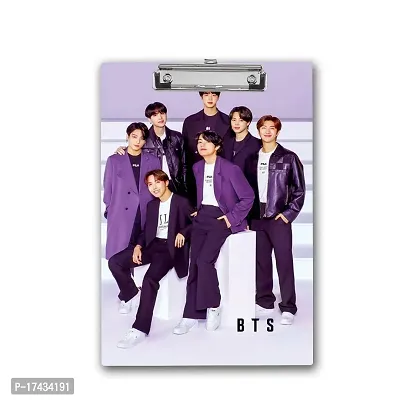 BTS Army Wooden Clipboard |Cute Purple Colored Exam Board A4 Size
